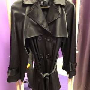INC international concepts Black Trench Coat